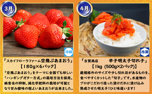 【12回届く！（1月～12月）】福岡グルメ定期便★福岡の人気商品を年12回お届け！[G7034]