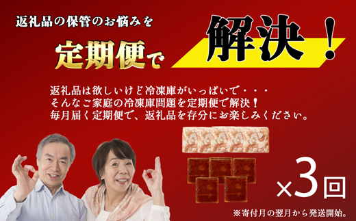 【鍋定期便】大容量！博多醤油もつ鍋10人前セット3回定期便（10人前×3回）[G0133T3]