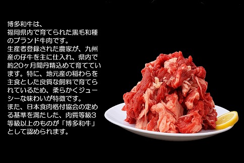 博多和牛切り落とし400g（400g×1パック）[G2301]