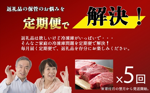 【お肉定期便】博多和牛ヒレステーキ5回定期便（450g×5回）計2.25kg[G0098T5]