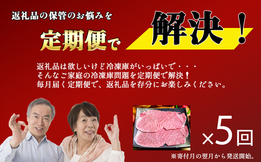 【お肉定期便】【厳選部位】【しゃぶしゃぶすき焼き用】博多和牛サーロイン5回定期便（500g×5回）計2.5kg[G0100T5]