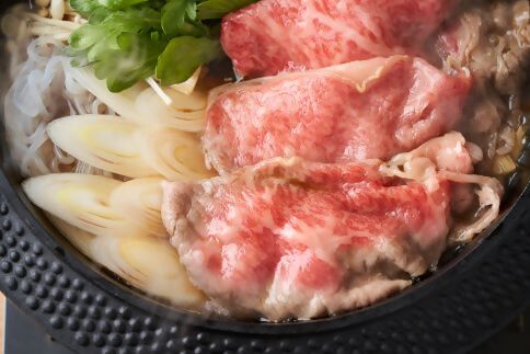 【厳選部位】博多和牛サーロインしゃぶしゃぶすき焼き用500g[G0100]