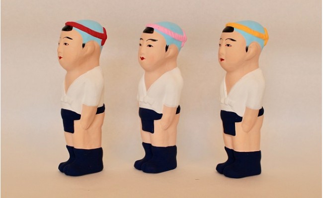 津屋崎人形　山笠ごん太３体セット[G0528]