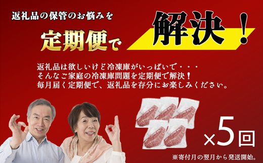 【お肉定期便】【厳選希少部位】【A4～A5】博多和牛ミスジステーキ5回定期便（500g×5回）計2.5kg[G0135T5]