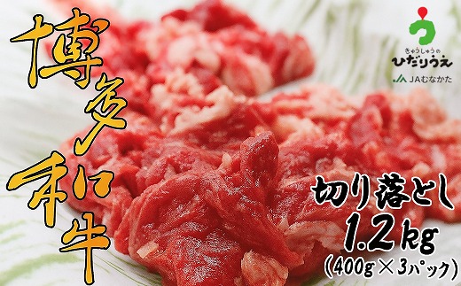 博多和牛切り落とし1.2kg（400g×3パック）[G2303]