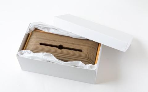 Design Labo i 地元杉・ヒノキティッシュケース (グレイ)