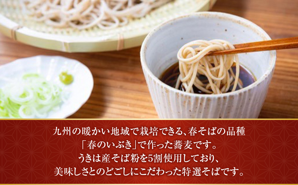 大春の里 うきは産こだわりのそば (乾蕎麦麺 200g (100g×2) 5袋入り) ソバ 蕎麦 そば 麺 乾麺 麺類 福岡県 うきは市