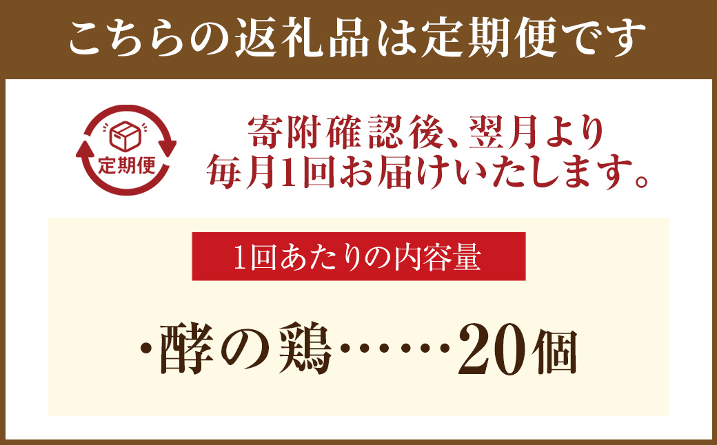 【3ヶ月定期便】iTo farm 酵の鶏 20個×3ヶ月お届け  鶏の卵 たまご 卵 玉子 タマゴ 鶏卵 オムレツ 卵かけご飯 朝食 料理 たまご焼き 福岡県 うきは市
