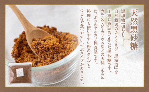 アグリファームさいとう 天然黒砂糖 （粉タイプ170g×2袋） さとうきび 黒砂糖 うきは市