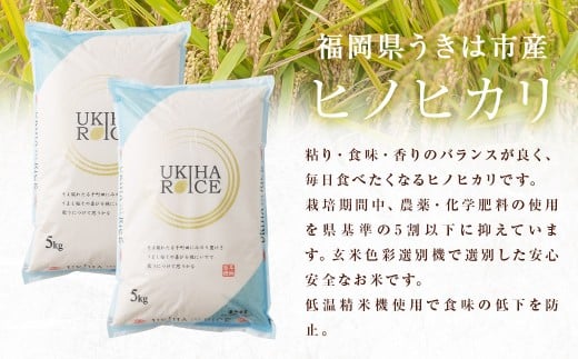 【12ヶ月定期便】みずほファーム UKIHA RICE (七分搗き5kg×12ヶ月)  【特別栽培米】【2025年11月より順次発送予定】 米 ヒノヒカリ お米 ご飯 うきは市
