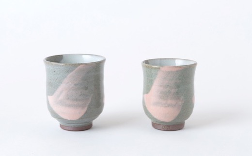 田中窯元 夫婦湯呑 湯呑み ゆのみ コップ 焼き物 陶器 結婚祝い お祝い プレゼント 福岡県 うきは市