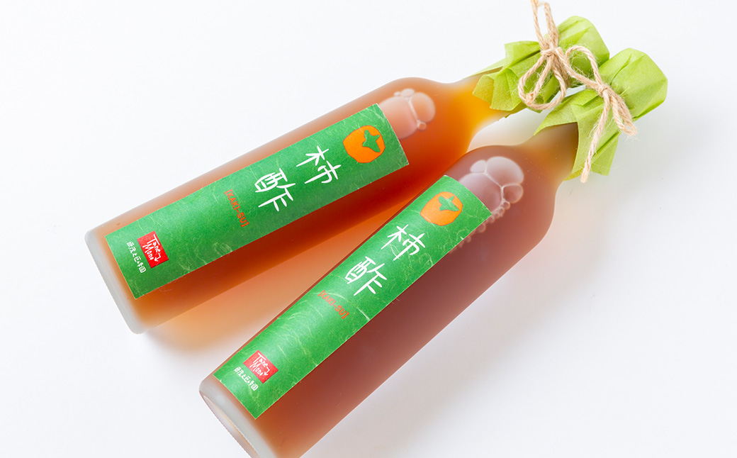 原茂之巨峰園 柿酢(500ml)2本 酢 お酢 飲むお酢 醸造酢 長期熟成 本格醸造 うきは市産 富有柿 健康 料理 飲用 炭酸割り 福岡県 うきは市