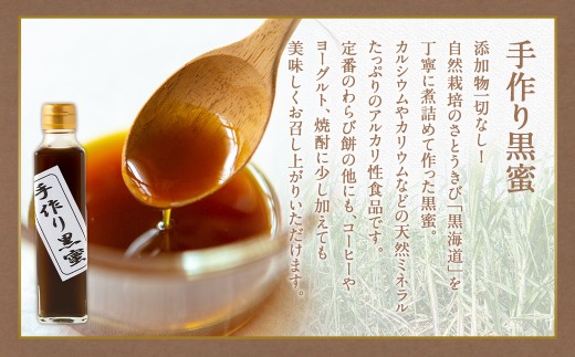 アグリファームさいとう 手作り黒蜜と黒砂糖（つぶタイプ） セット さとうきび 黒蜜 黒砂糖 うきは市