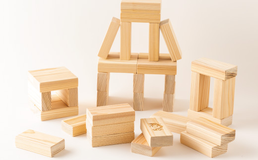 薪ストーブ＆木工 木ん家 耳納杉のつみき 手作り おもちゃ 玩具 積み木 つみき 木 木製 子供用 子ども用 九州 福岡県 福岡 ふくおか うきは市