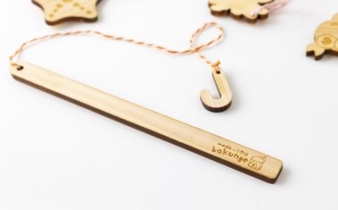 薪ストーブ＆木工 木ん家 九州産ヒノキの木製さかな釣り 魚釣り さかな釣り 釣り 手作り おもちゃ 玩具 木 ヒノキ 木製 子供用 子ども用 九州 福岡県 福岡 ふくおか うきは市