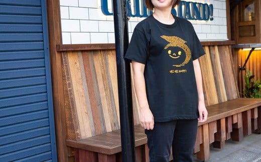 うきぴーTシャツ （黒） Lサイズ ／ うきは市 Tシャツ お土産