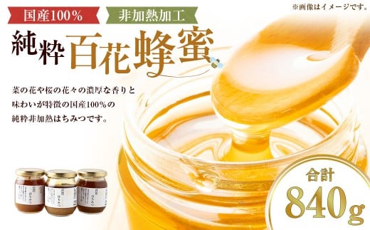 上村養蜂場 国産100％純粋百花蜂蜜 ギフト 280g×3