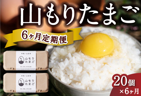 [6ヶ月定期便]山もりたまご 20個 6ヶ月お届け