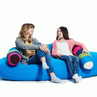 M538-2 ビーズクッション Yogibo CaterpillarRollLong(ヨギボー キャタピラロールロング) ブライト クッション ビーズクッション 家具 送料無料