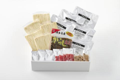 厚切り角煮入り博多ラーメン　5人前 [M332] ラーメン 豚骨 インスタント 角煮 豚 乾麺 即席麺 拉麺 保存食 九州