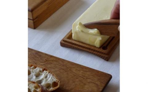 M178　＜工房SHIMS＞　バターディッシュ＆バターナイフ（200gレギュラーサイズ）