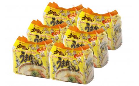 うまかっちゃん　30食（5食入り×6パック）[M244-1]　ラーメン 豚骨 インスタント 乾麺 即席麺 拉麺 保存食 九州