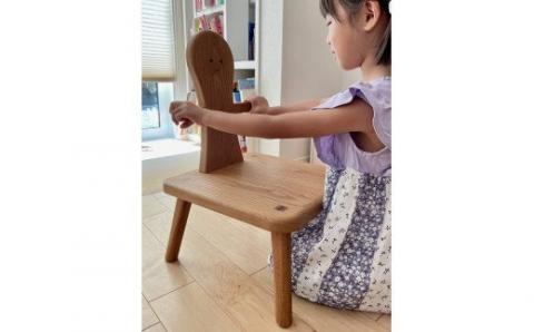 M339〈工房SHIMS〉キッズチェアー・ビー (座面350×350mm 座高200mm 背の高さ350ｍｍ）