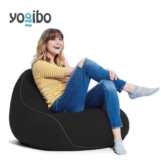 M344-3　ビーズクッションYogibo Lounger(ヨギボー ラウンジャー)ブラック