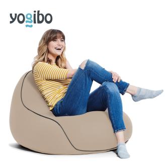 M353-3　ビーズクッションYogibo Lounger(ヨギボー ラウンジャー)ライトグレー