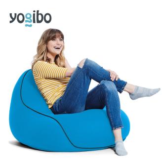 M357-3　ビーズクッションYogibo Lounger(ヨギボー ラウンジャー)アクアブルー