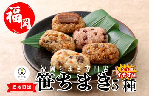 『竹千寿 ちまき 』 笹ちまき 5種15個 中華 鶏ごぼう 穴子 赤飯 豚角煮 M463-1