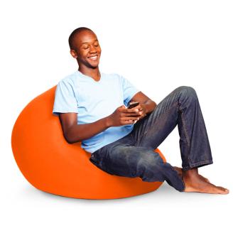 M536-1-12 ビーズクッション Yogibo Mini(ヨギボー ミニ) ヨギボー オレンジ クッション  ビーズソファ ソファ ビーズクッション ローソファ インテリア 家具 送料無料