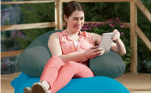 M624-10 ビーズクッション Yogibo Zoola Support（ヨギボー ズーラ サポート）オフブラック