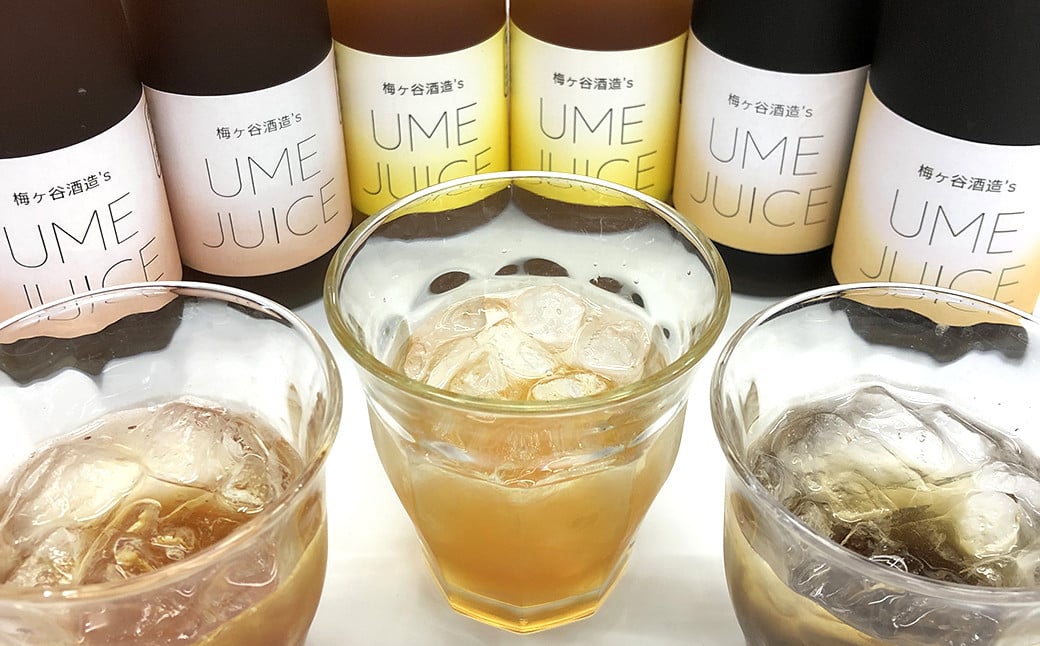 梅ジュース 紅茶梅ジュース 黒糖梅ジュース 3本セット 計1,125ml（375ml×3本） ジュース
