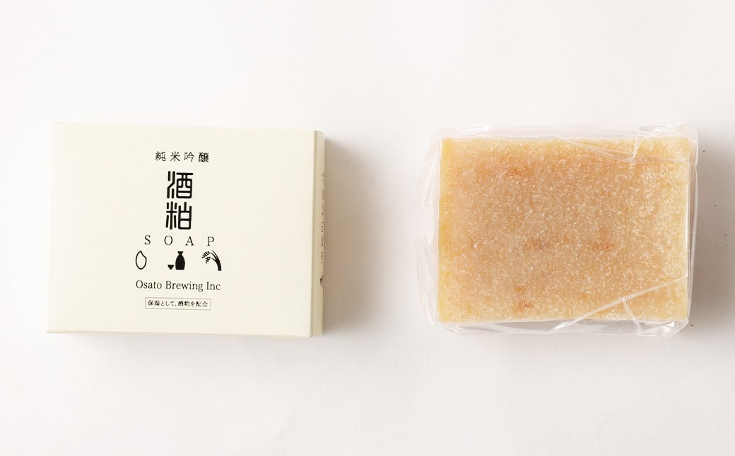 黒田武士 の 酒粕 石鹸 ・ 洗顔ネット セット 福岡県 嘉麻市 洗顔石鹸 手造り