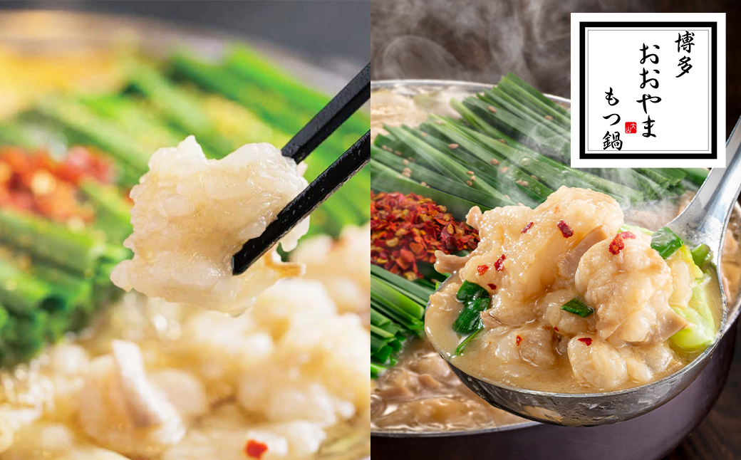 【ギフト対応可】【福岡もつ専門店売上高1位】 博多もつ鍋 おおやま もつ鍋 みそ ・ しょうゆ 食べ比べ セット（各2人前）
