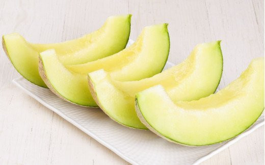 【2023年7月発送開始】 嘉麻市 産 よか メロン 青肉 2玉 マスクメロン