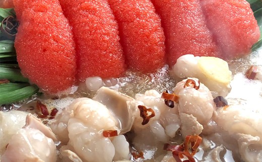 博多名物Aセット 「明太醤油もつ鍋 2～3人前」と「博多和牛スライス 300g」