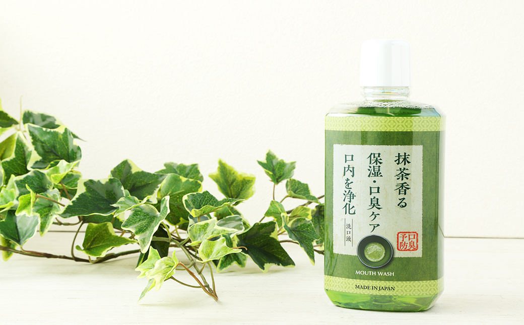 抹茶香る マウスウォッシュ 合計12L 600ml×20個 ノンアルコール 口臭予防 口内洗浄 大容量