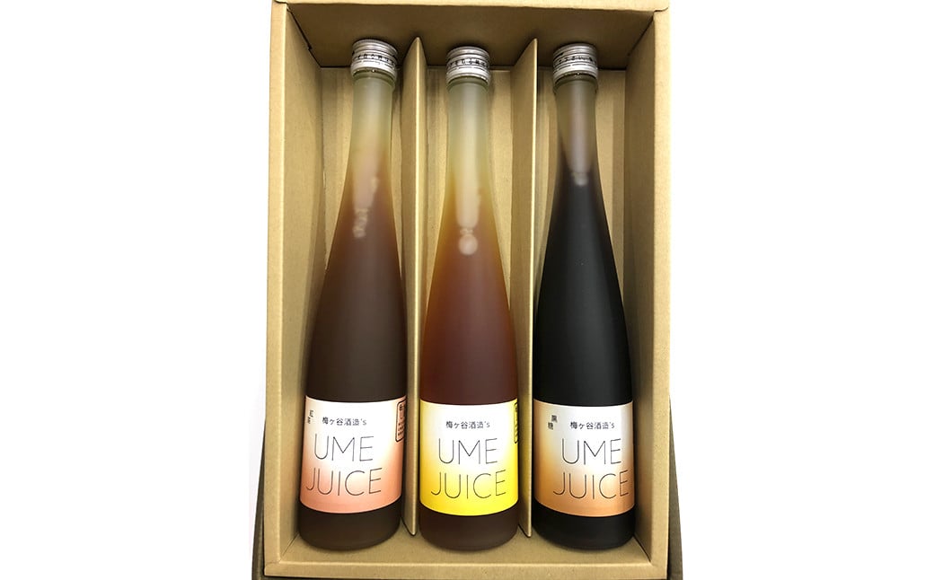梅ジュース 紅茶梅ジュース 黒糖梅ジュース 3本セット 計1,125ml（375ml×3本） ジュース