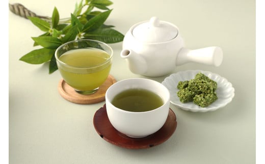 中山吉祥園 八女茶3種セット【水出し・朝露・抹茶クランチ】 八女茶 お茶 茶 緑茶 お菓子 詰め合わせ セット