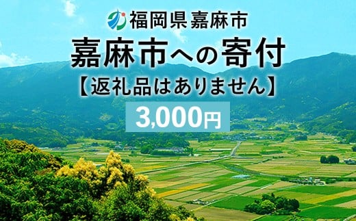 嘉麻市への寄付 3,000円 （返礼品はありません）