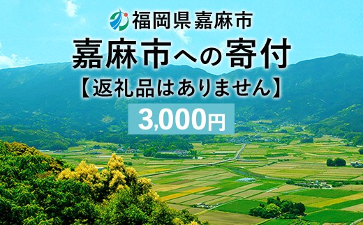 嘉麻市への寄付 3,000円 （返礼品はありません）