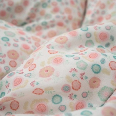 PGガーゼ 布団カバー＆枕カバー 花
