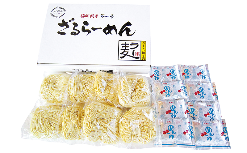 ラーメン 福岡県産 ラー麦 ざるらーめん 1ケース 麺