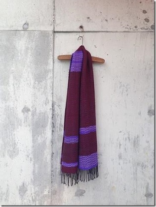 ito to iro 手染め・手織り仕上 メリノウール100％ クラックル織りストール