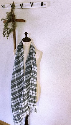 ito to iro 【2】リネン100%　染織りストール