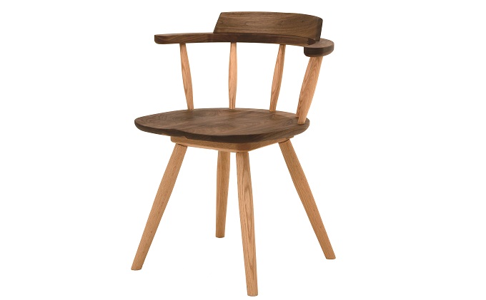 ナガノインテリア ダイニング チェア 『REAL』 DC341-0W 人間工学に基づいた設計