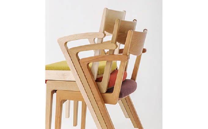 ナガノインテリア ダイニング チェア 『TASTO』 DC315-1W