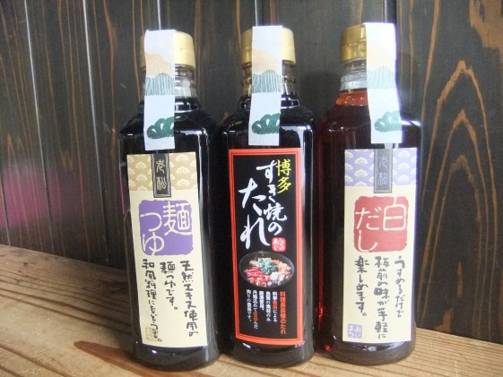めんつゆ 白だし すき焼きのたれ 各1本 500ml×3本 セット 老松醤油